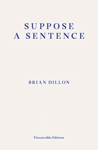 Suppose a Sentence-Brian Dillon