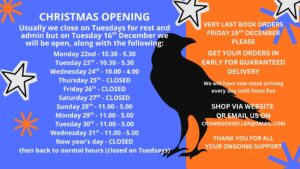 Christmas Opening Hours